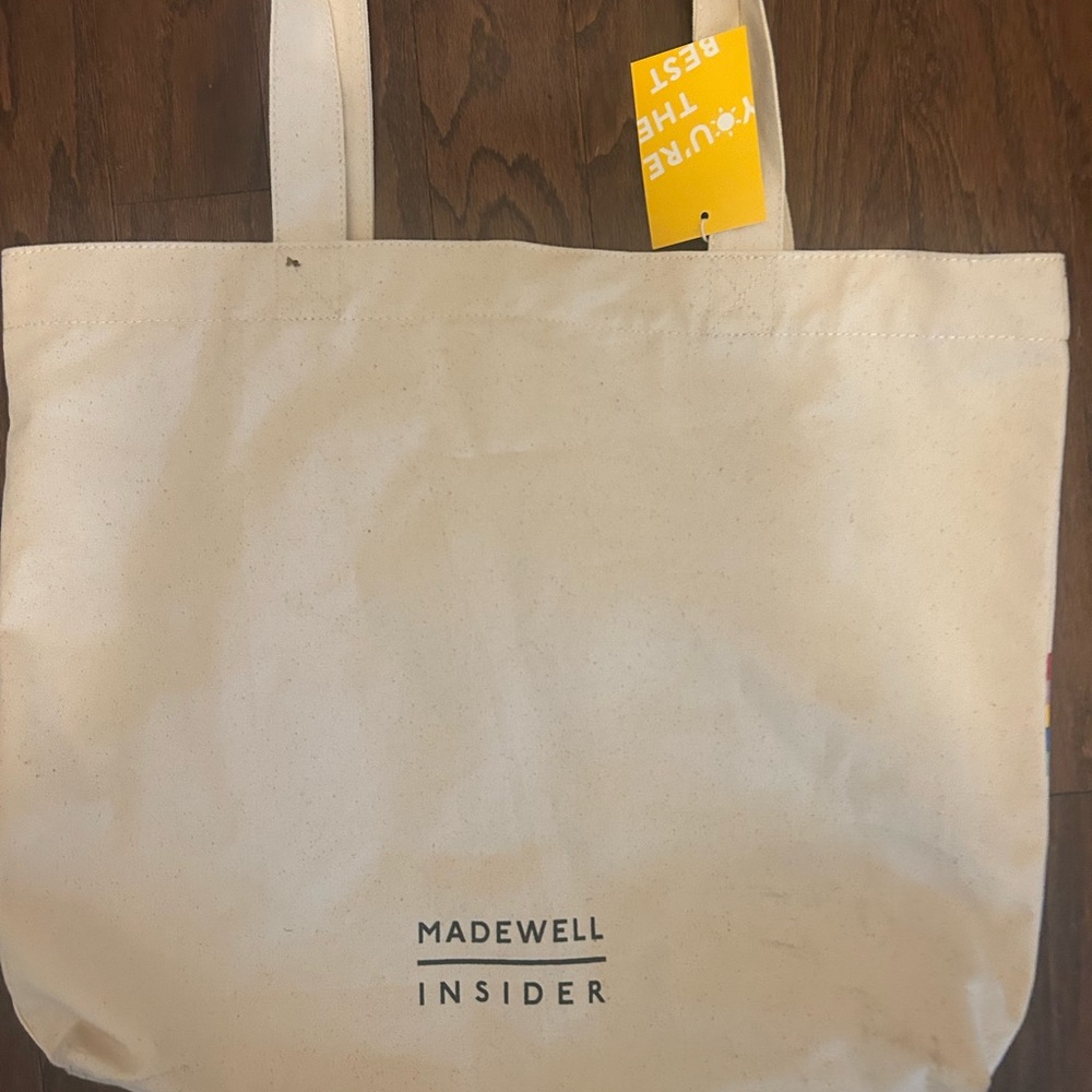 Madewell Insider Cream Canvas Tote